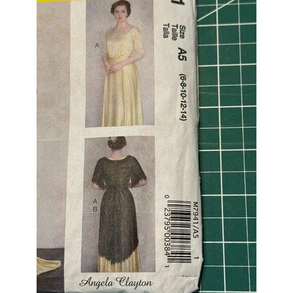 McCalls Costumes Pattern M7941 A5 Misses Edwardian Dress - Picture 3 of 3
